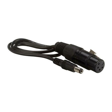FOTODIOX 17 in. Power Adapter Cable for 4-Pin XLR Female to 2.1 mm Barrel DC Cable-C1-DC-FXLR